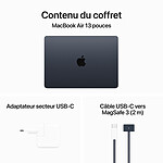 MacBook Apple MacBook Air M3 13 pouces (2024) Minuit 16 Go/256 Go (MC8K4FN/A) - Autre vue