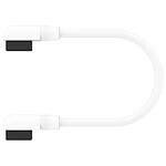 Accessoires divers boîtier Corsair iCue Link Slim 90° connectors Cable 135 mm (x 2) - Blanc - Autre vue