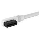 Accessoires divers boîtier Corsair iCue Link Slim 90° connectors Cable 135 mm (x 2) - Blanc - Autre vue