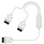 Accessoires divers boîtier Corsair iCue Link Y Cable 600mm - Blanc - Autre vue