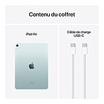 Tablette Apple iPad Air M2 2024 11 pouces Wi-Fi - 128 Go - Bleu - Autre vue