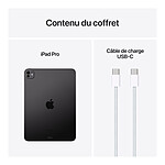 Tablette Apple iPad Pro M4 2024 11 pouces Wi-Fi - 256 Go - Noir sidéral - Autre vue