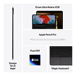 Tablette Apple iPad Pro M4 2024 11 pouces Wi-Fi + Cellular - 512 Go - Noir sidéral - Autre vue