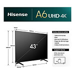 TV Hisense 43A6N - TV 4K UHD HDR - 108 cm - Autre vue