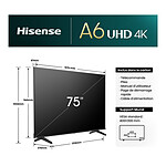 TV Hisense 75A6N - TV 4K UHD HDR - 189 cm - Autre vue