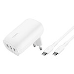 Chargeur Belkin Chargeur secteur 3 ports USB-C 67 W + câble USB-C vers USB-C 2 m - Autre vue