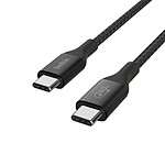 Câble USB Belkin Câble USB-C vers USB-C 240W - renforcé (noir) - 2 m - Autre vue