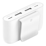 Chargeur Belkin Hub de charge avec 4 ports USB-C et USB-A pour voiture (Blanc) - Autre vue