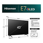 TV Hisense 43E7NQ - TV 4K UHD HDR - 108 cm - Autre vue