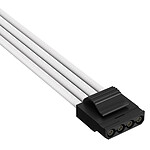 Câble d'alimentation Corsair Premium Câble d'alimentation Molex 4 connecteurs type 5 Gen 5 - Blanc - Autre vue