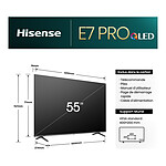 TV Hisense 55E7NQ Pro - TV 4K UHD HDR - 139 cm - Autre vue