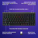 Clavier PC Logitech G G515 Lightspeed TKL - GL Tactile - Noir - Autre vue