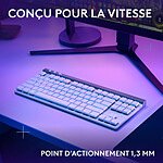 Clavier PC Logitech G G515 Lightspeed TKL - GL Tactile - Blanc - Autre vue