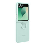 Coque et housse Samsung Coque Silicone Vert d'eau avec Anneau Galaxy Z Flip6 - Autre vue