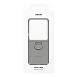 Coque et housse Samsung Coque Silicone Gris avec Anneau Galaxy Z Flip6 - Autre vue