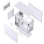 Boîtier PC Jonsbo D41 Mesh Screen - Blanc - Autre vue