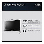 TV Sony XR-55A95LAEP - TV QD OLED 4K UHD HDR - 139 cm - Autre vue