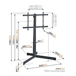 Support TV Vogel's TVS 3690 Support Pied TV (Noir) - Autre vue