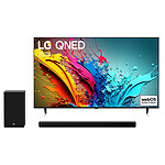 TV LG 75QNED85 + SP8YA - TV 4K UHD HDR - 189 cm - Barre de son 3.1.2 - Autre vue