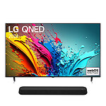 TV LG 55QNED85 + SE6S - TV 4K UHD HDR - 140 cm - Barre de son 3.0 - Autre vue