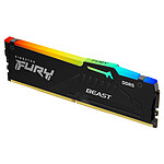 Mémoire Kingston Fury Beast RGB - 1 x 16 Go (16 Go) - DDR5 6000 MHz - CL30 - Autre vue