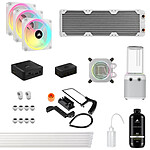 Watercooling Custom Corsair Hydro X Series iCUE LINK XH405i RGB - Blanc - Autre vue