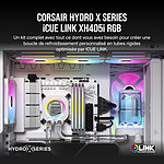 Watercooling Custom Corsair Hydro X Series iCUE LINK XH405i RGB - Blanc - Autre vue