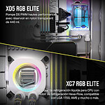 Watercooling Custom Corsair Hydro X Series iCUE LINK XH405i RGB - Blanc - Autre vue