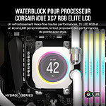 Watercooling Custom Corsair iCUE XC7 Elite LCD - Blanc - Autre vue