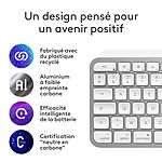 Clavier PC Logitech MX Keys S for Mac - Gris Pâle - Autre vue