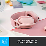 Casque micro Logitech Zone Vibe 100 - Rose - Autre vue