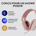 Casque micro Logitech Zone Vibe 100 - Rose - Autre vue