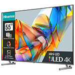 TV Hisense 55U6KQ + HS2100 - TV 4K UHD HDR - 139 cm - Barre de son 2.1  - Autre vue