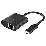 Câble USB Belkin Adaptateur USB-C vers RJ45 Gigabit Ethernet passtrhough 100 W - Autre vue