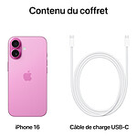 Smartphone Apple iPhone 16 Rose - 128 Go - Autre vue