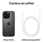 Smartphone Apple iPhone 16 Pro (Titane noir) - 1 To - Autre vue