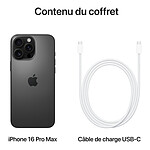 Smartphone Apple iPhone 16 Pro Max (Titane noir) - 1 To - Autre vue