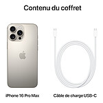 Smartphone Apple iPhone 16 Pro Max (Titane naturel) - 1 To - Autre vue