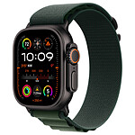 Montre connectée Apple Watch Ultra 2 GPS + Cellular 49 mm - Titane Noir - Bracelet Alpine Vert Foncé L - Autre vue