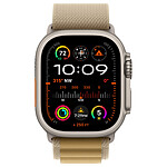 Montre connectée Apple Watch Ultra 2 GPS + Cellular 49 mm - Titane Naturel - Bracelet Alpine Sahara S - Autre vue