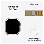 Montre connectée Apple Watch Ultra 2 GPS + Cellular 49 mm - Titane Naturel - Bracelet Alpine Sahara S - Autre vue