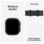 Montre connectée Apple Watch Ultra 2 GPS + Cellular 49 mm - Titane Noir - Bracelet Océan Noir - Autre vue