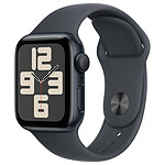 Montre connectée Apple Watch SE GPS (2024) - 40 mm - Aluminium Minuit - Bracelet Sport Minuit S/M - Autre vue