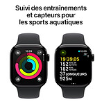 Montre connectée Apple Watch Series 10 GPS - Aluminium Argent - Bracelet  Sport Denim - 42 mm - Taille S/M - Autre vue