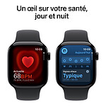 Montre connectée Apple Watch Series 10 GPS - Aluminium Argent - Bracelet  Sport Denim - 42 mm - Taille S/M - Autre vue