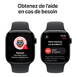 Montre connectée Apple Watch Series 10 GPS - Aluminium Argent - Bracelet Sport Textile Nuée Bleue - 42 mm - Autre vue