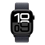 Montre connectée Apple Watch Series 10 GPS - Aluminium Noir - Bracelet  Sport Textile Encre Violette - 42 mm - Autre vue