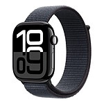 Montre connectée Apple Watch Series 10 GPS - Aluminium Noir - Bracelet  Sport Textile Encre - 46 mm - Autre vue