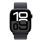 Montre connectée Apple Watch Series 10 GPS - Aluminium Noir - Bracelet  Sport Textile Encre - 46 mm - Autre vue