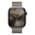 Montre connectée Apple Watch Series 10 GPS  + Cellular - Titane Naturel - Bracelet Milanais - 42 mm - Autre vue